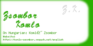 zsombor komlo business card